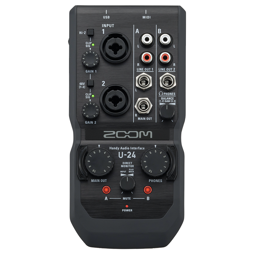 ZOOM U-24 ハンディオーディオインターフェイス U-24 Handy Audio Interface | ZOOM