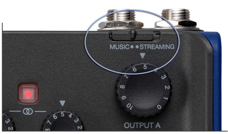 ミュージック、ストリーミング切り替えスイッチ