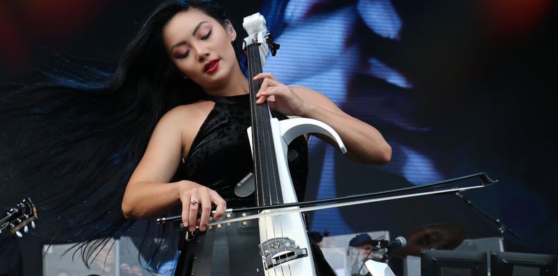 Tina playing Cello