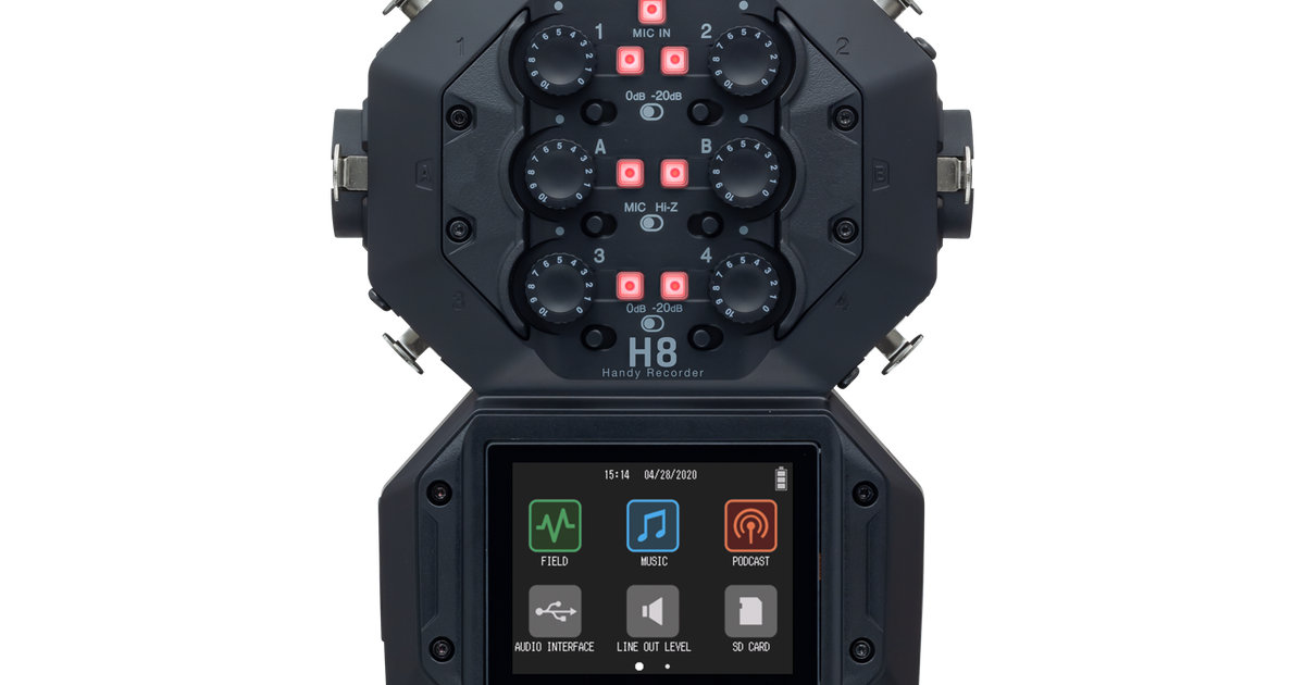 zoom H8 ハンディレコーダー　リモートアダプタ付き！ レンタル] ZOOM H8 ハンディレコーダー - 東京カメラ機材レンタル