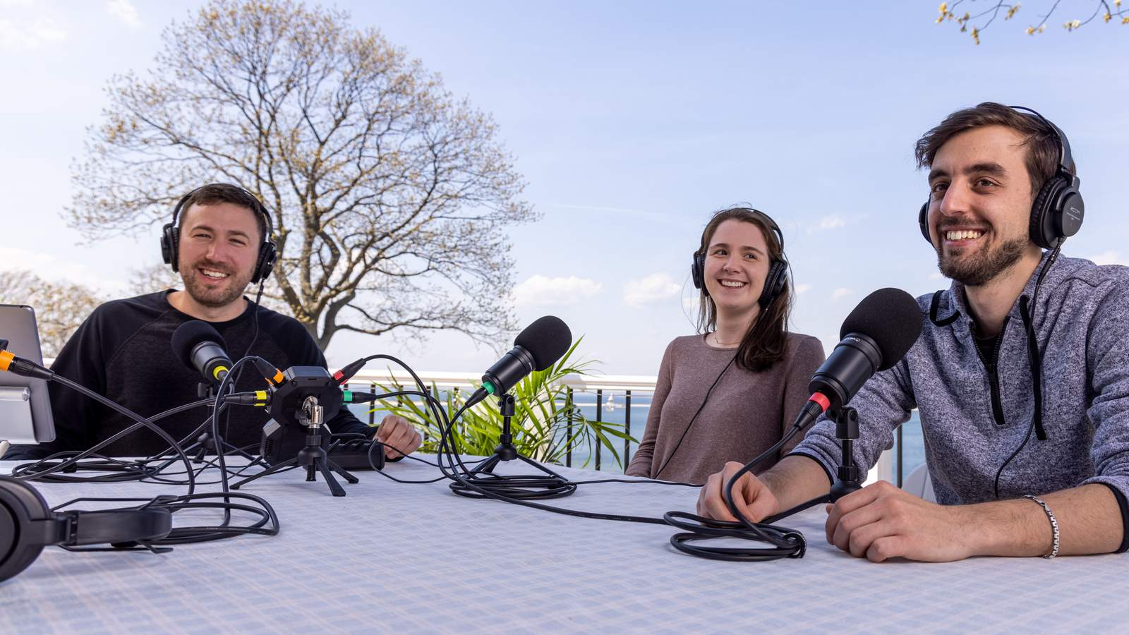 Podcasters using mics with XLR cables with ID Rings