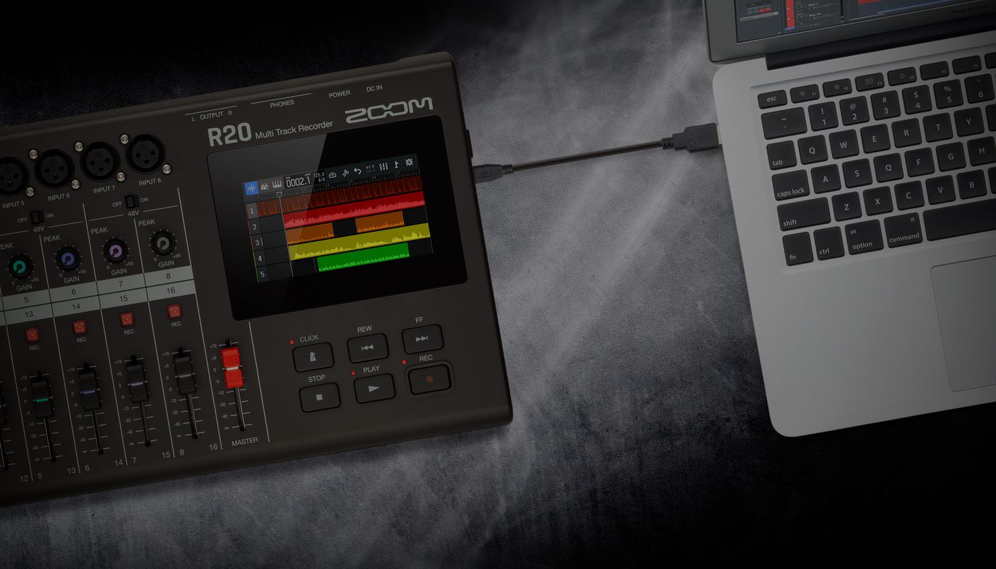 ZOOM ズーム マルチトラックレコーダー 直感的なタッチ操作のR20 R20 MultiTrak | ZOOM