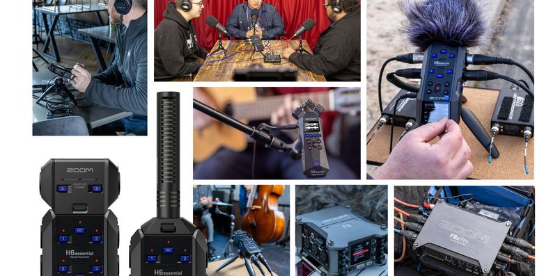 ZOOM32bitフロート対応レコーダーとクリエイターの組み写真