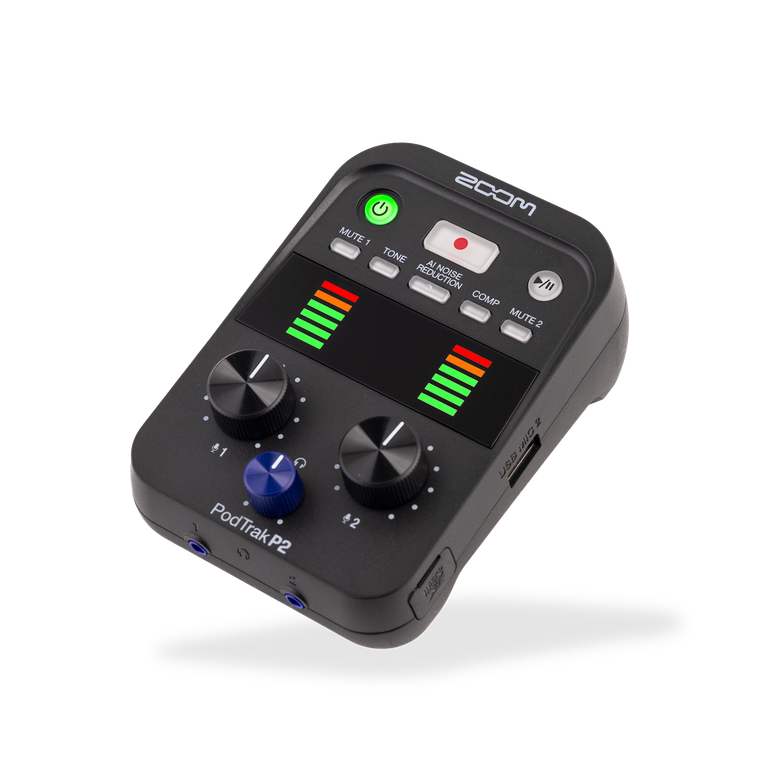 The PodTrak P2 Podcast Recorder